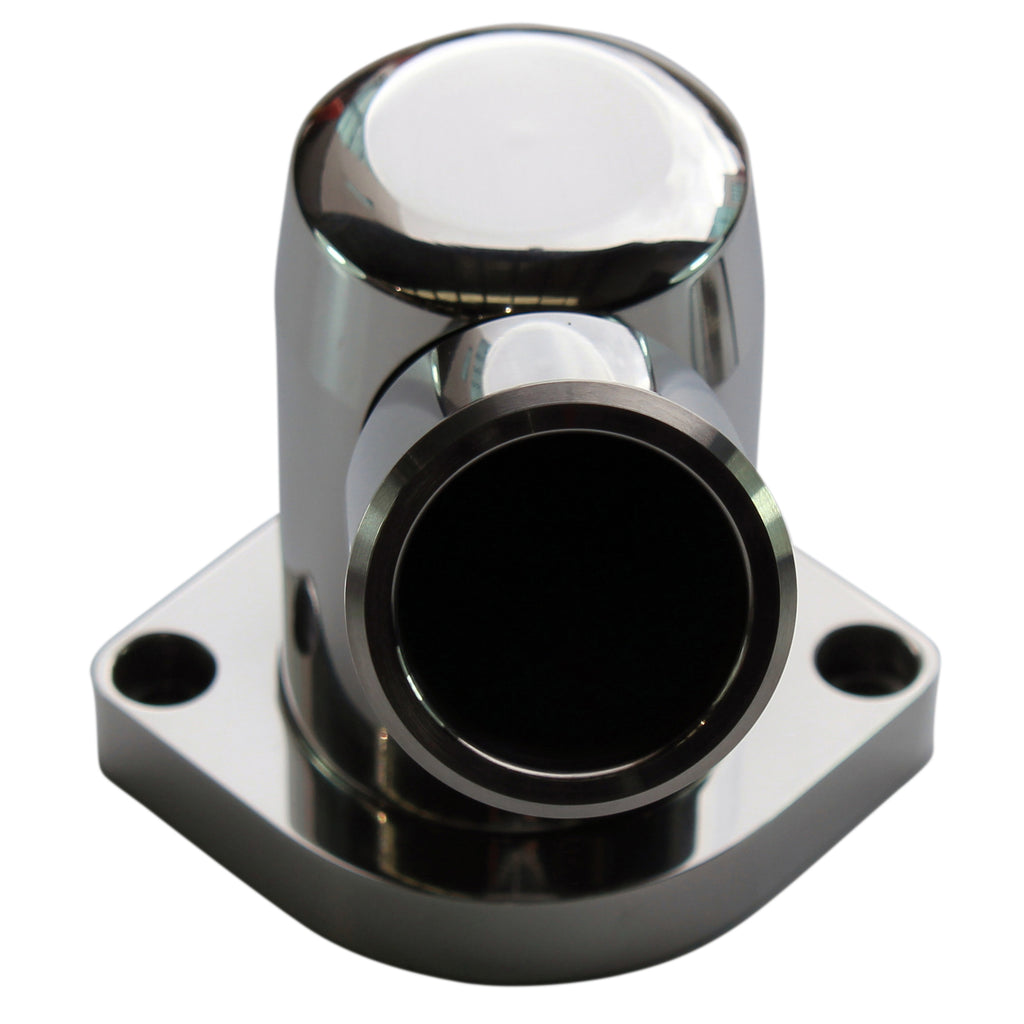 TFI Racing Water Neck Chevrolet LS 2004-08 Polished Alloy 45 Degree Swivel Style