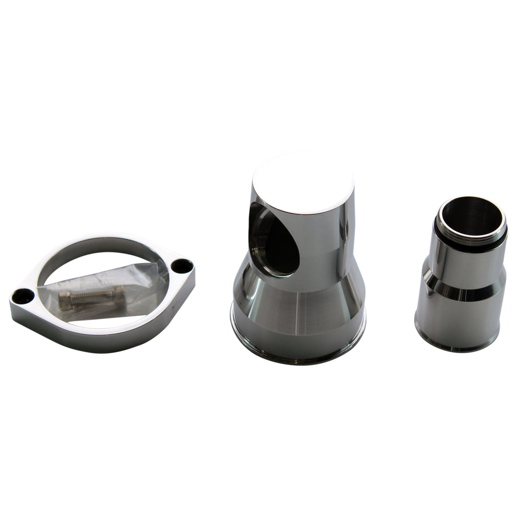 TFI Racing Water Neck Chevrolet LS 2009 up Alloy 45 Degree Swivel Style + Bolts