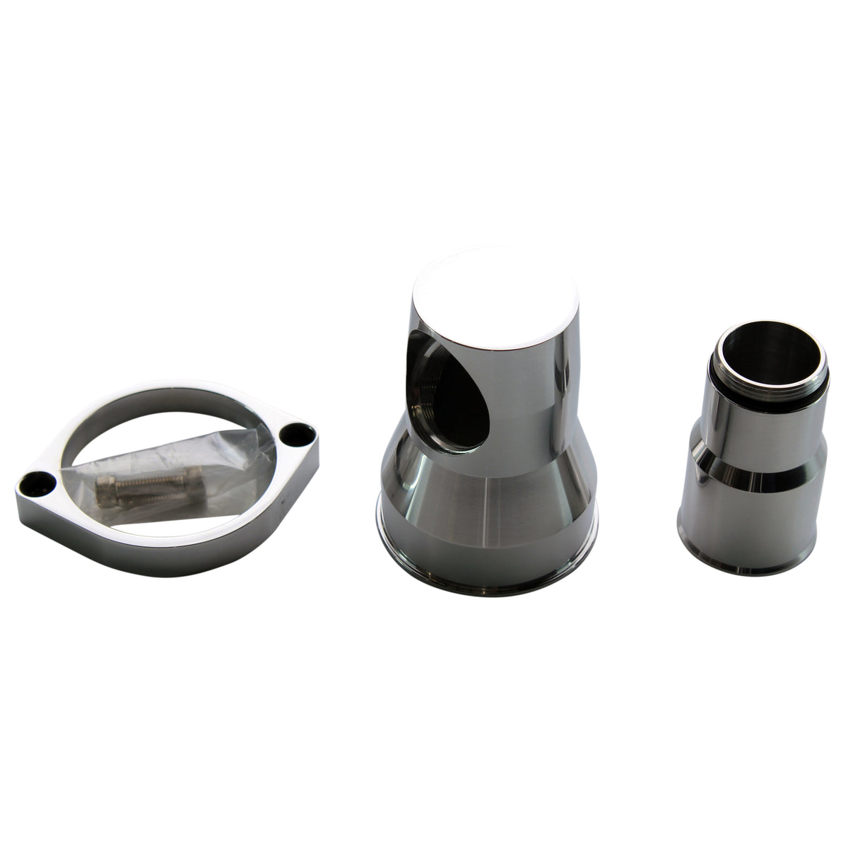TFI Racing Water Neck Chevrolet LS 2009 up Alloy 45 Degree Swivel Style + Bolts