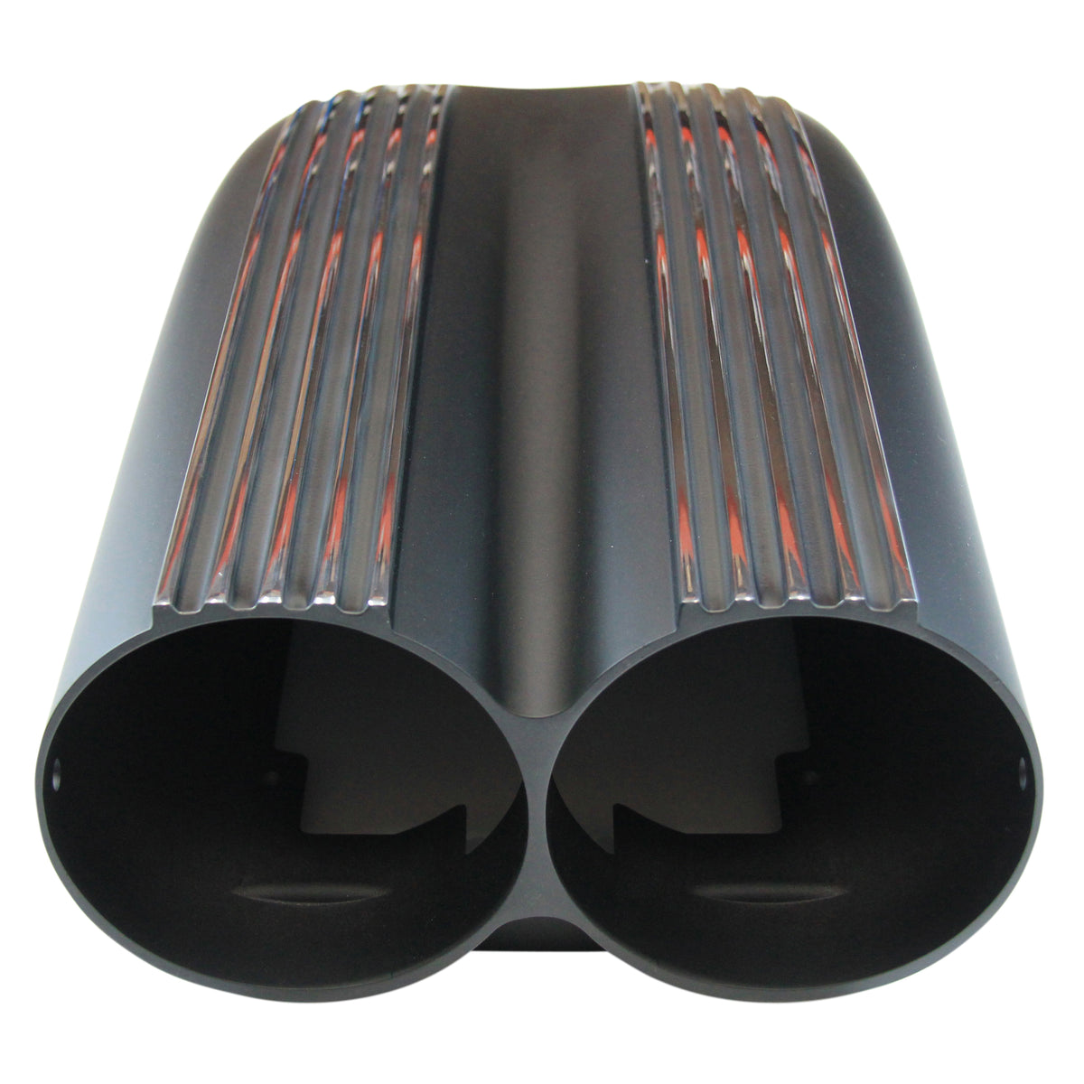 TFI Racing Scoop Shotgun Dual Finned Black Alloy Hood Scoop 19.5" Long
