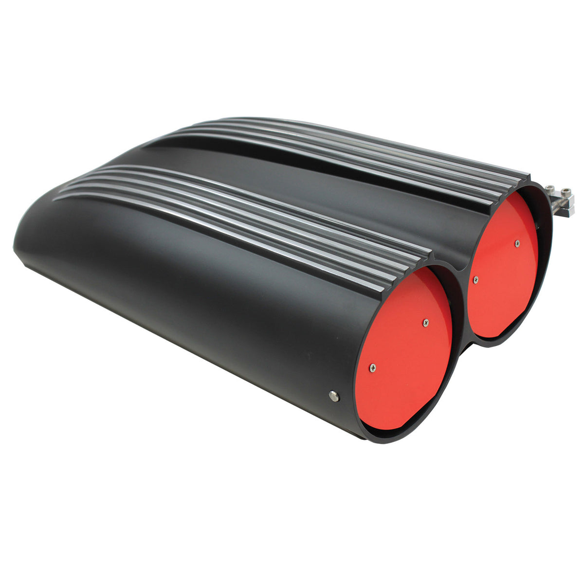 TFI Racing Scoop Shotgun Dual Finned Black Alloy Hood Scoop 19.5" Long