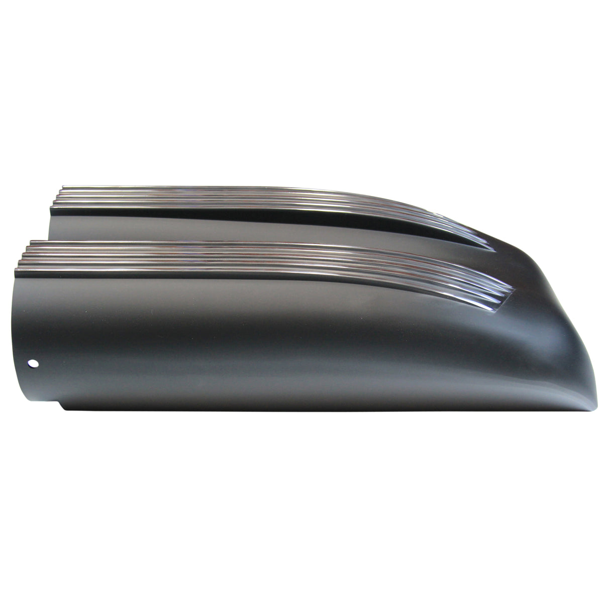 TFI Racing Scoop Shotgun Dual Finned Black Alloy Hood Scoop 19.5" Long