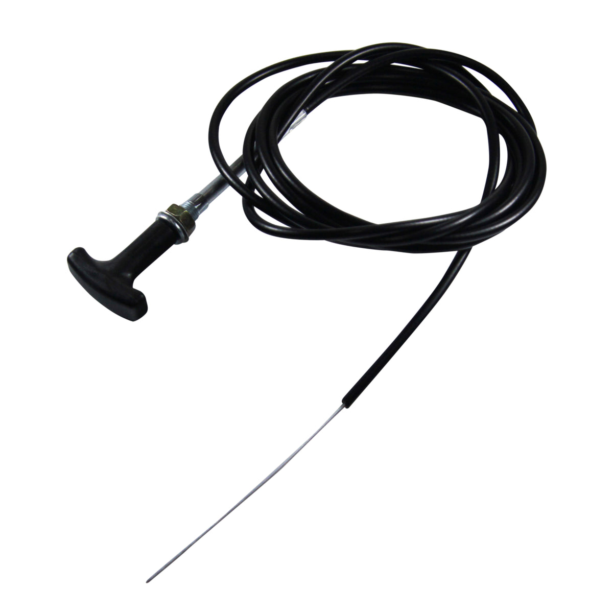 TFI Racing Bonnet Cable T Bar Handle 100 Inch (254cm) Long Plastic Coated