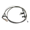 TFI Racing Kickdown Assembly Ford C-4 Braided Stainless Outer with hardware
