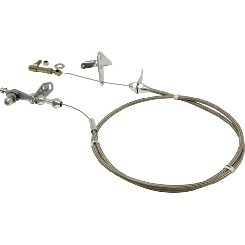 TFI Racing Kickdown Assembly Chrysler 727 Braided Stainless 24 Inch Long