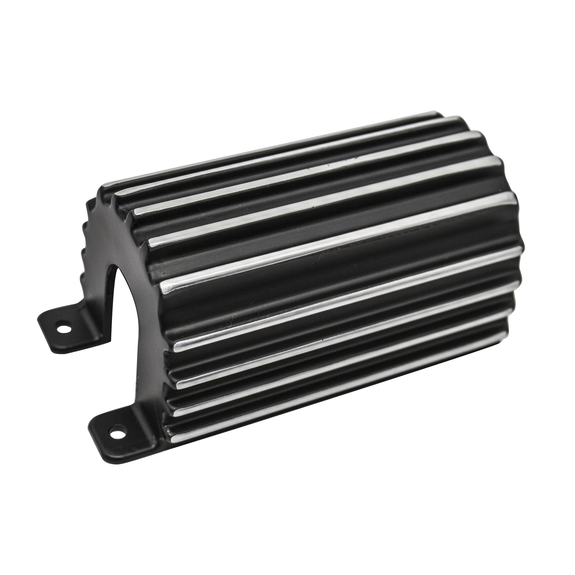 TFI Racing Ignition Coil Cover Finned Aluminium for Round Coil (Black)