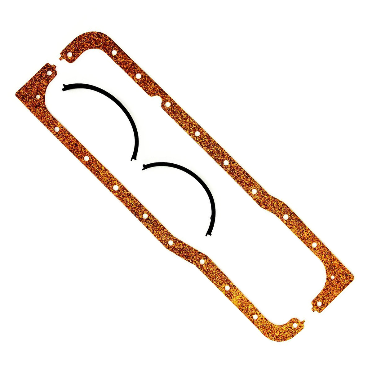 TFI Racing Oil Pan Gasket Set Ford Windsor V8 289-302w (Fibre & Black Neoprene)