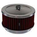 TFI Racing Air Cleaner 6-3/8" Wide x 3" Tall Suit Holley Carb Washable Element