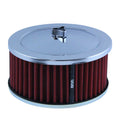 TFI Racing Air Cleaner 6-3/8" Wide x 3" Tall Suit 2-5/16" Carb Washable Element