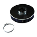 TFI Racing Chrome Air Cleaner 9" Wide x 2" Tall 3-1/16"(80mm) Nikki Carb Element