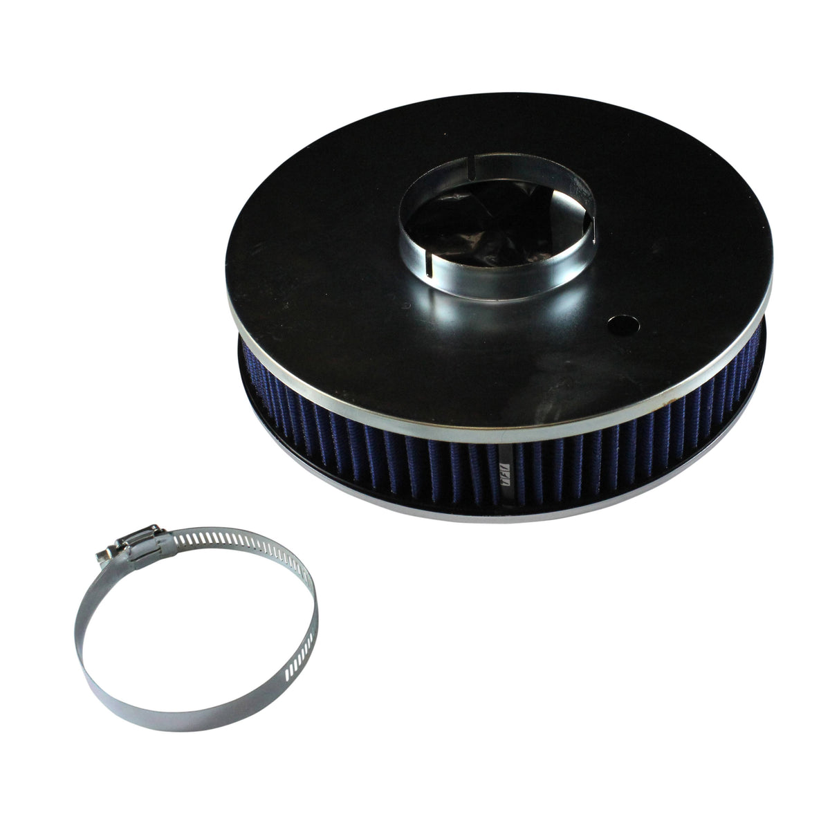 TFI Racing Chrome Air Cleaner 9" Wide x 2" Tall 3-1/16"(80mm) Nikki Carb Element