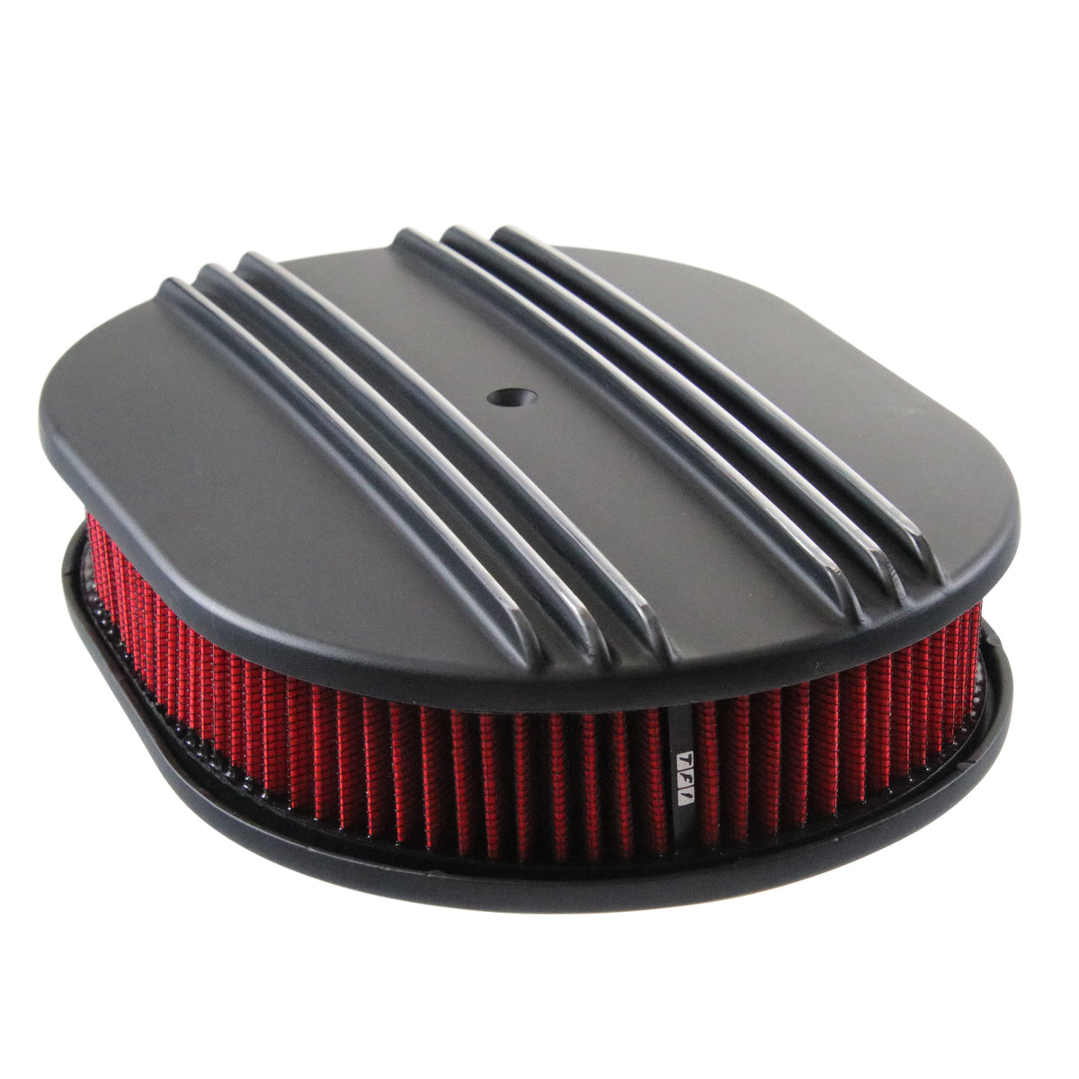 TFI Racing Oval Dual Centre Finned Air Cleaner 12" x 2" Holley Edelbrock