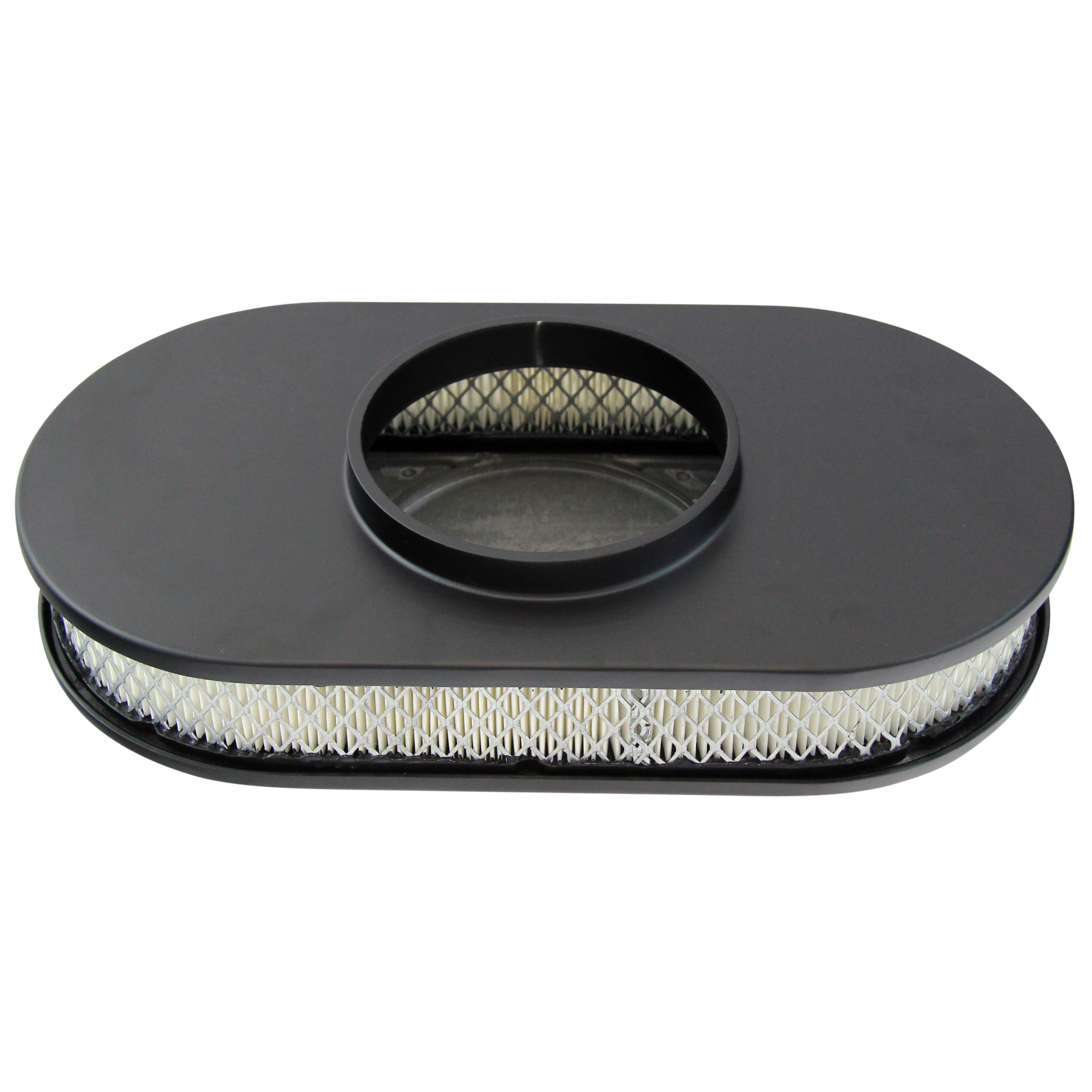 TFI Racing Oval Half Finned Air Cleaner 15" x 2" Holley Edelbrock Quadrajet
