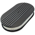 TFI Racing Oval Half Finned Air Cleaner 15" x 2" Holley Edelbrock Quadrajet