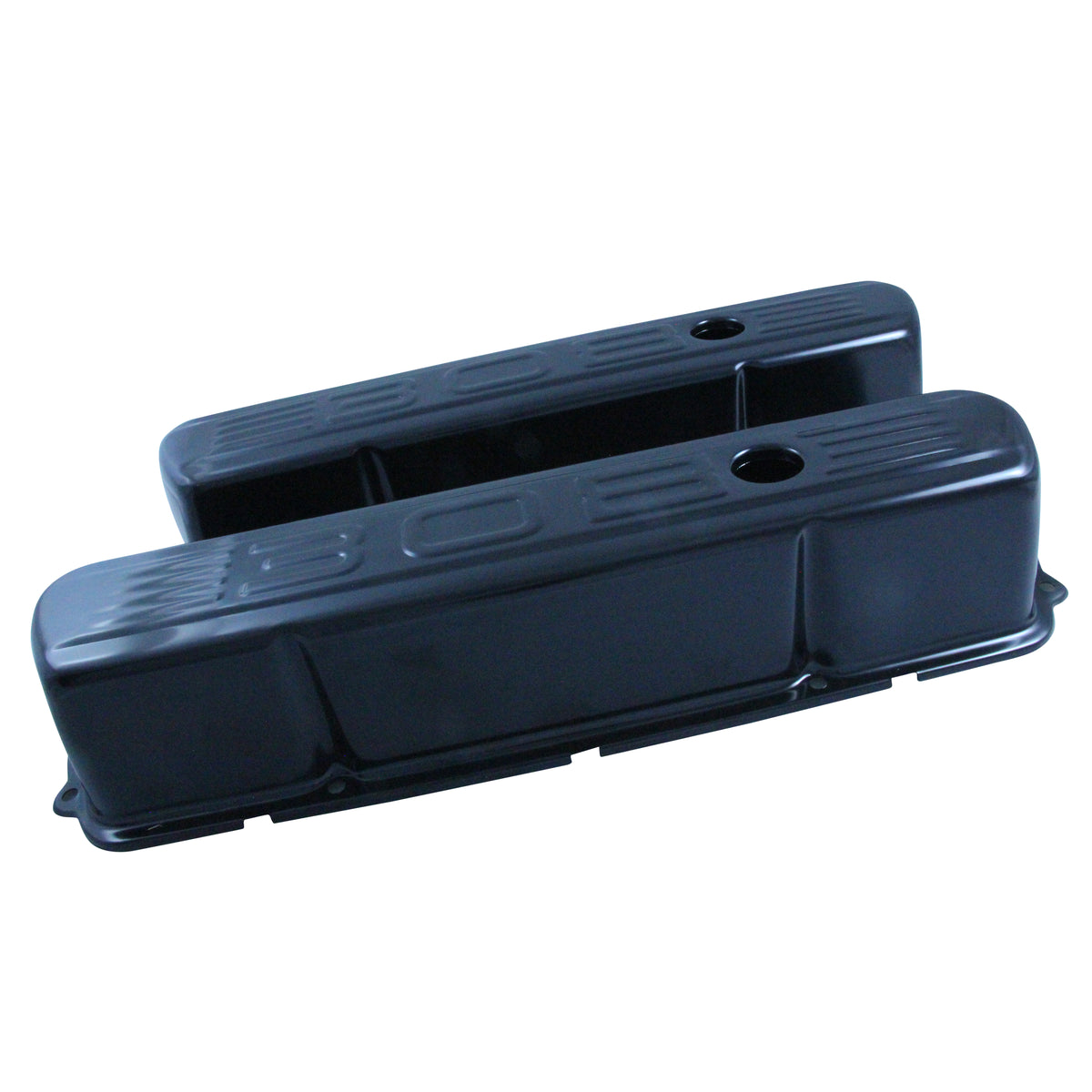 TFI Racing Valve Covers Black Holden V8 253-308 Red + Motor 308 Logo Baffled-pr