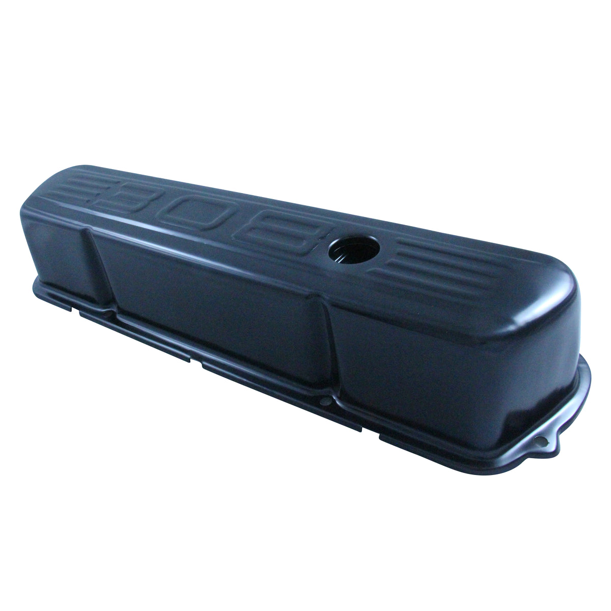 TFI Racing Valve Covers Black Holden V8 253-308 Red + Motor 308 Logo Baffled-pr