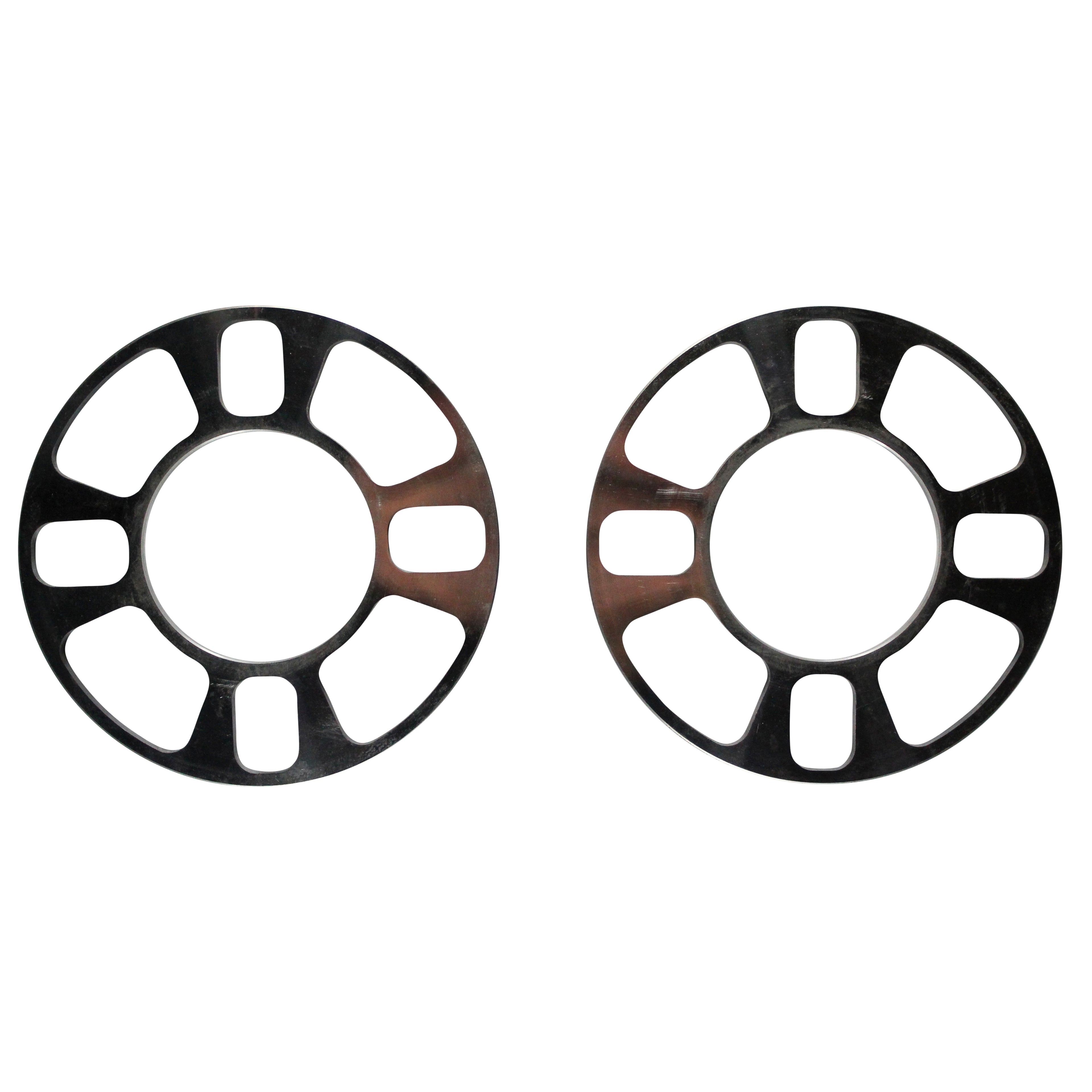 TFI Racing Wheel Spacer Machined 4 Hole-Pair. 5mm thick, 150mm OD, 70mm ID