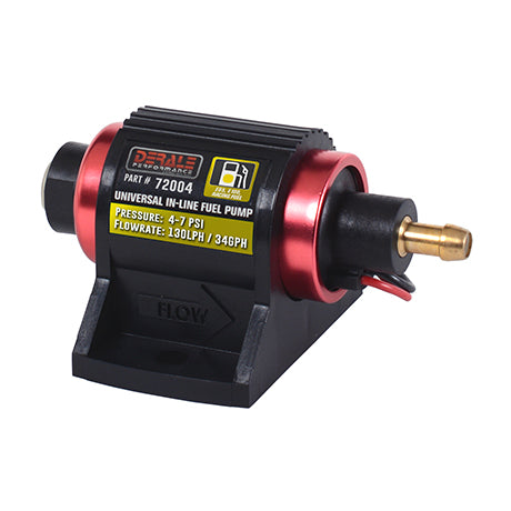 Derale Universal Fuel Pump (E85/E100/M100/Racing Fuel) 130LPH 4-7 PSI
