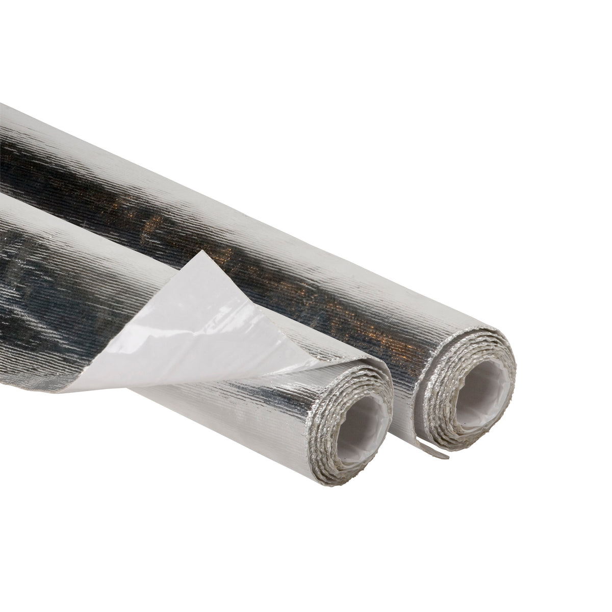 Heat Protection Mat 1m x 1.65m Aluminised Fibreglass with adhesive Rated 590⁰C
