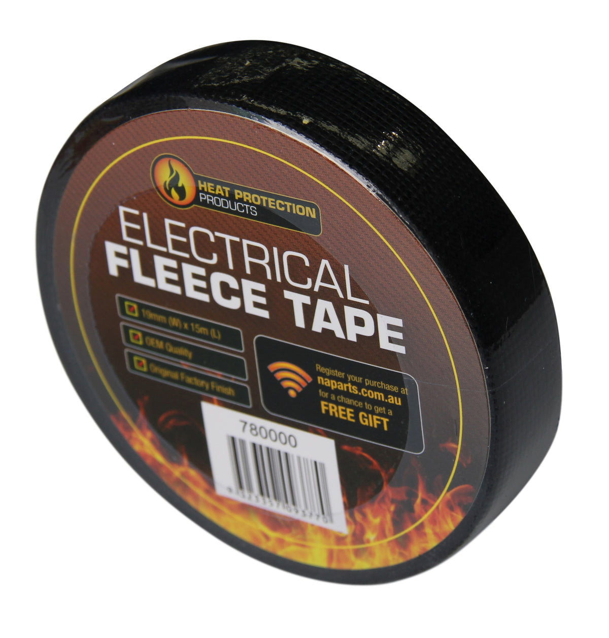Heat Protection Thermal Fleece Wiring Loom Tape 19mm x 15mt roll