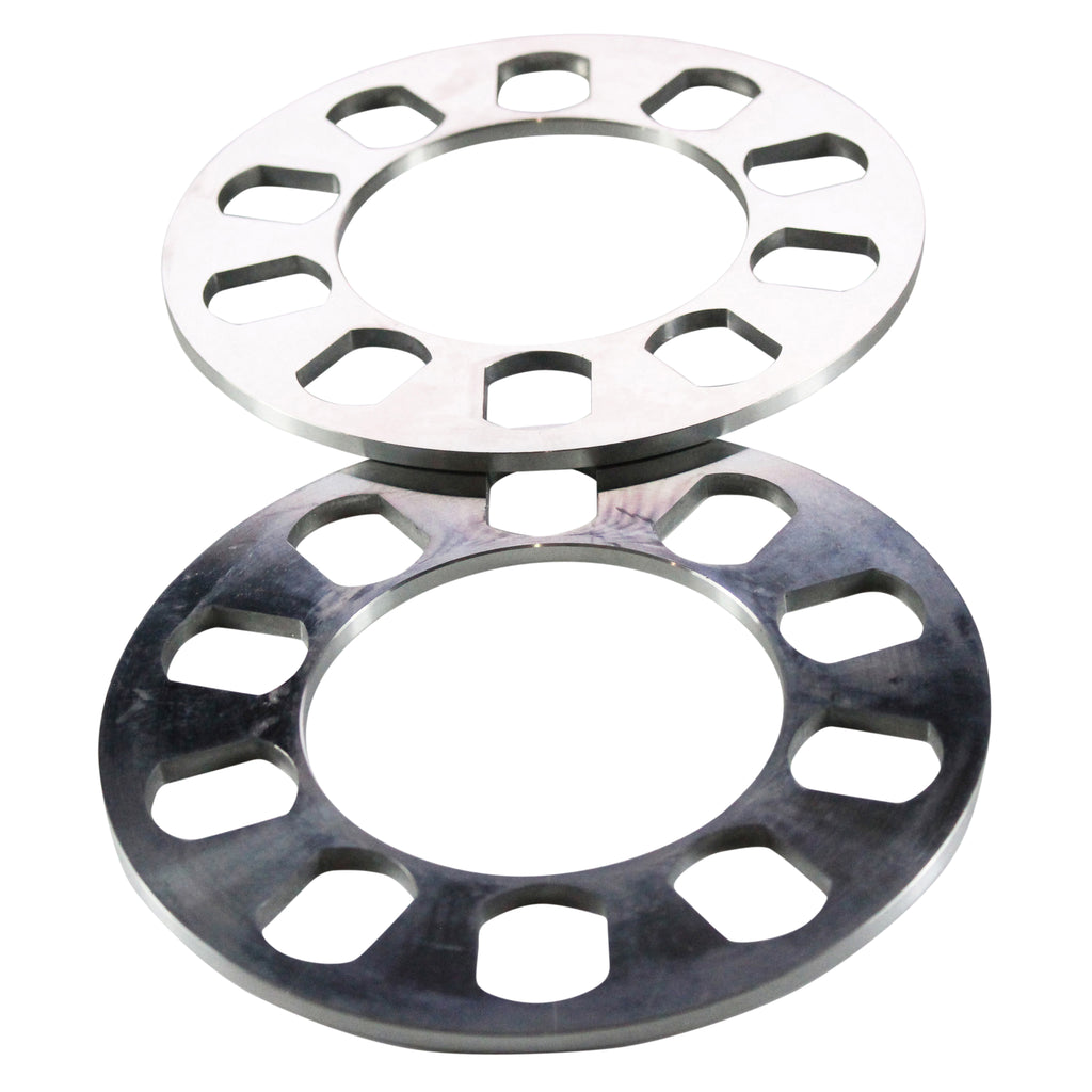 TFI Racing Wheel Spacer Machined 5 Hole-Pair. 5mm thick, 163mm OD, 90mm ID