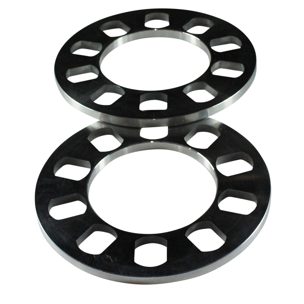 TFI Racing Wheel Spacer Machined 5 Hole-Pair. 8mm thick, 163mm OD, 90mm ID