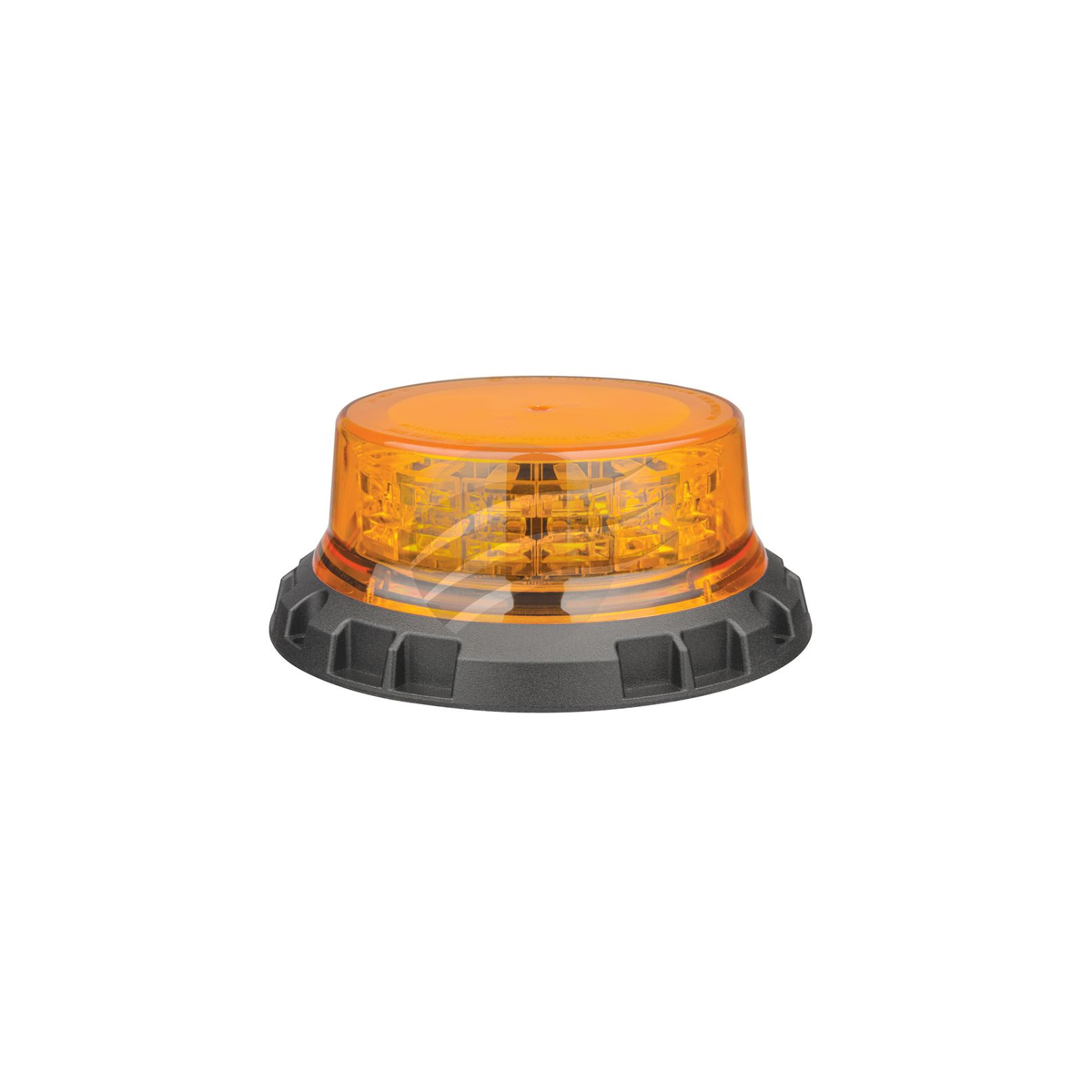 LED Amber Beacon 12/24V 3 Bolt Metal MNT 9xstrbe 3XROT Patts Low Profle Hulk 4x4