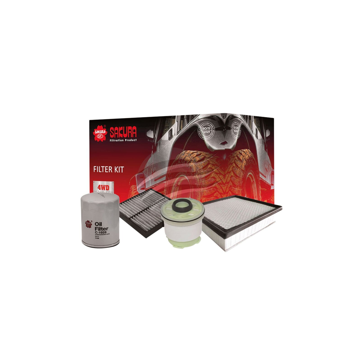 Filter Service Kit for Mitsubishi Triton MQ 4N15 2.4L