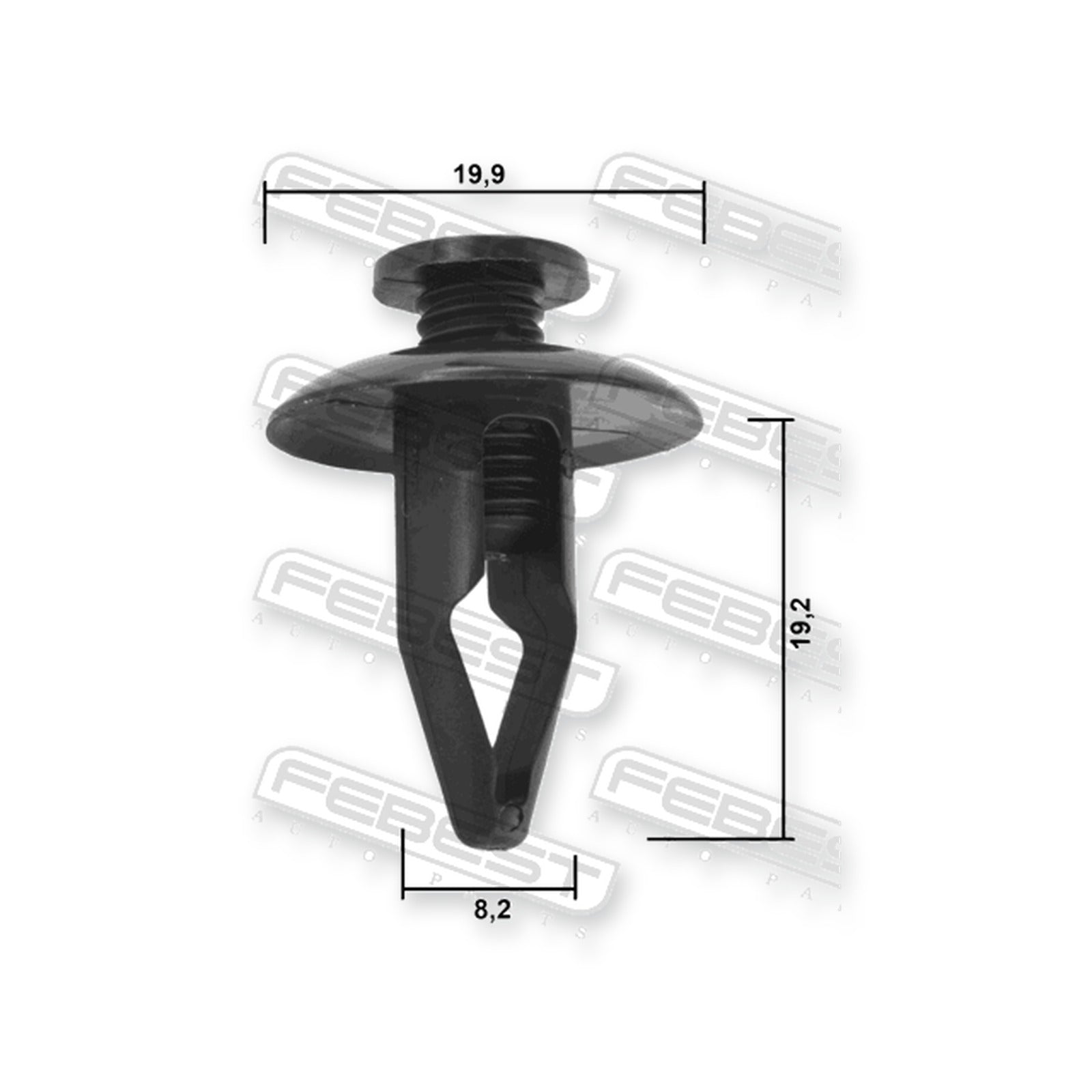 Mazda 121 Db Retainer Clip (10 Pack)