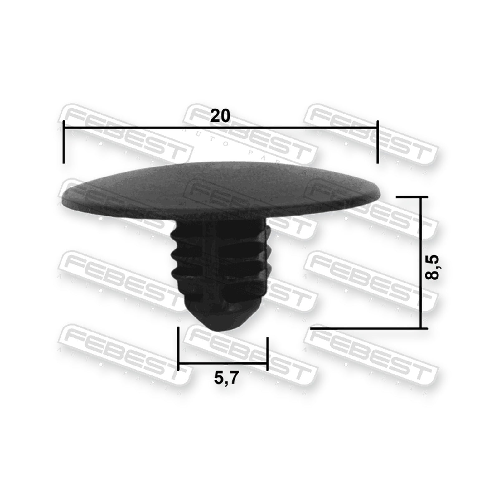 Mazda 323 Ba Retainer Clip (10 Pack)