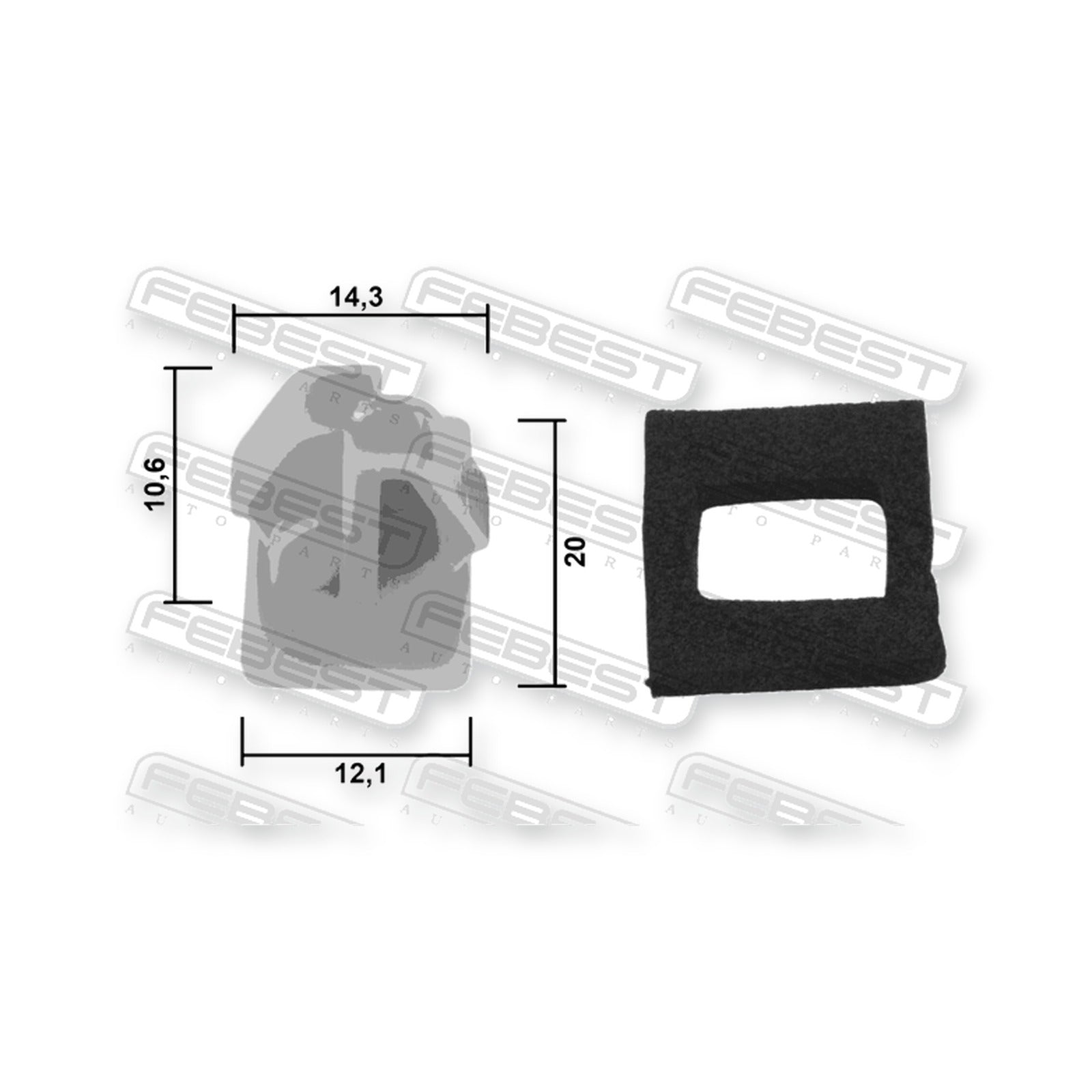 Kia Cadenza Retainer Clip (10 Pack)
