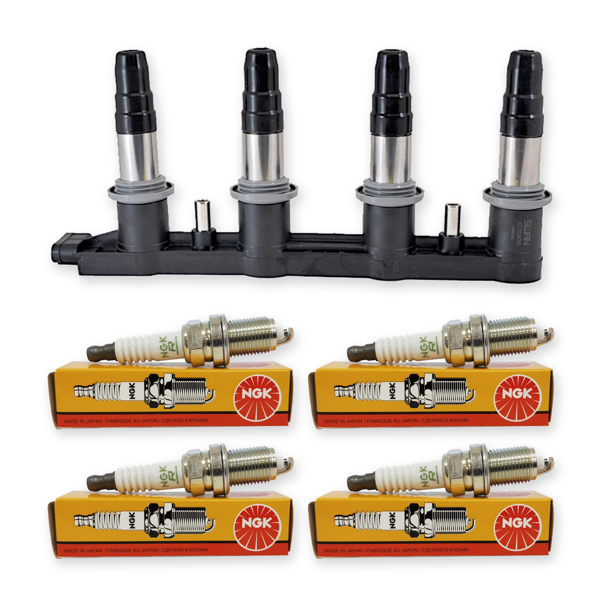 NEW Ignition Coil Pack & 4x NGK Spark Plugs for Holden Cruze JG JH (09-12) 1.8L
