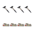 4x Swan Ignition Coils & NGK Spark Plugs for Toyota Corolla ZRE152 1.8L 2.0L