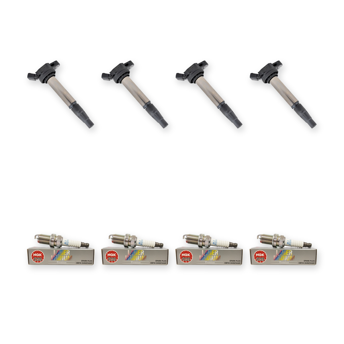 4x Swan Ignition Coils & NGK Spark Plugs for Toyota Corolla ZRE152 1.8L 2.0L