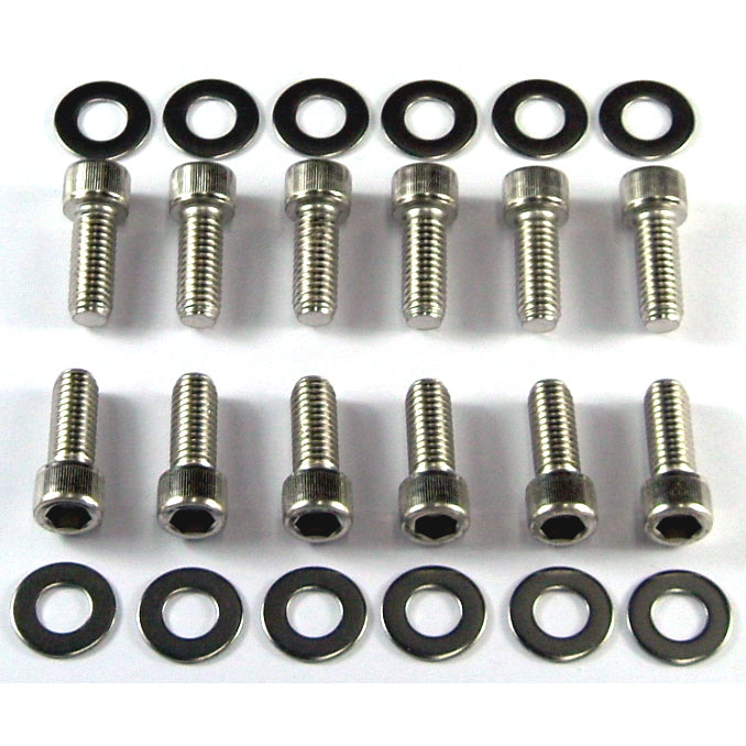 TFI Racing Bolt Kit Intake Chevrolet Small Block 283-400 Chrome Socket Head