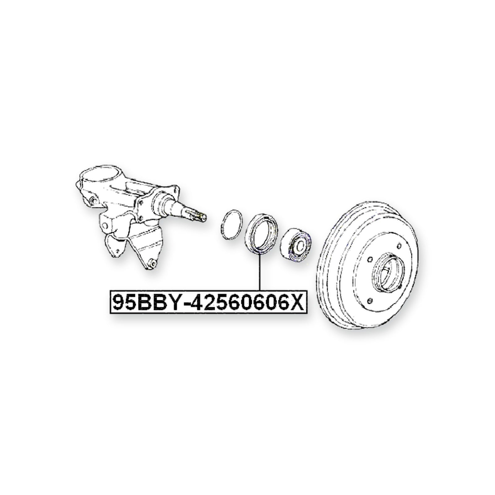 Honda Accord 3D Rear Oil Seal Hub 40.8X56.4X6X6