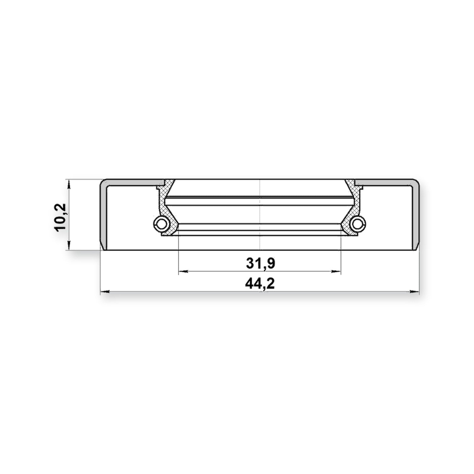 Nissan Patrol Drive Shaft Oil Seal 31.9X44.2X10.2