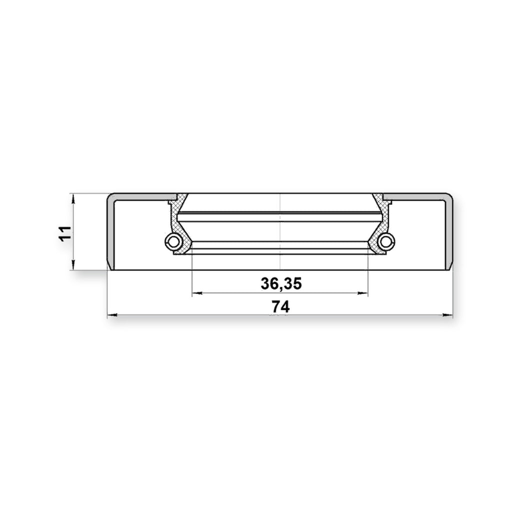 Toyota 4-Runner Truck Drive Shaft Oil Seal 36.35X74X11X11