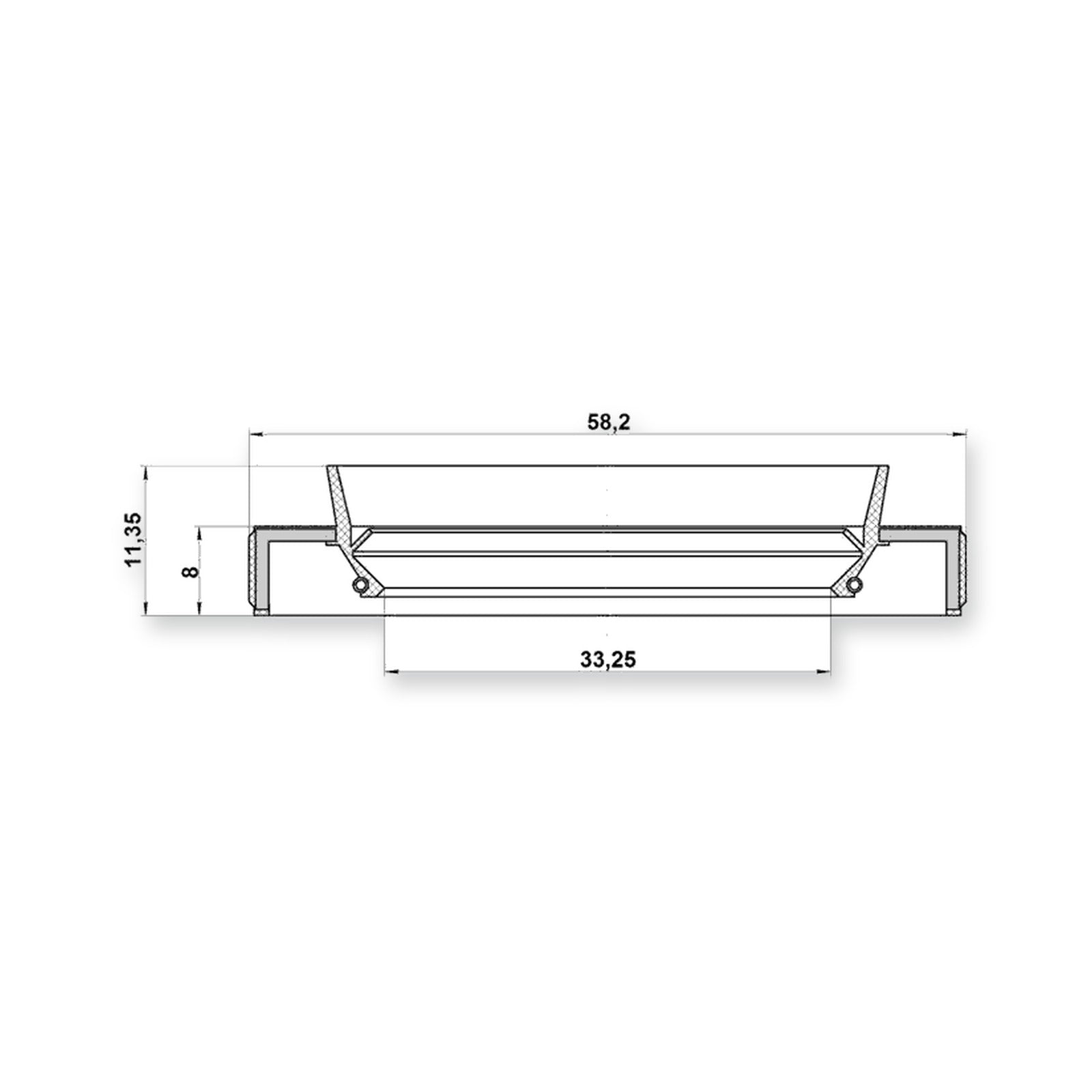 Honda Accord 4D Drive Shaft Oil Seal 33.25X58.2X8X11.35 & More