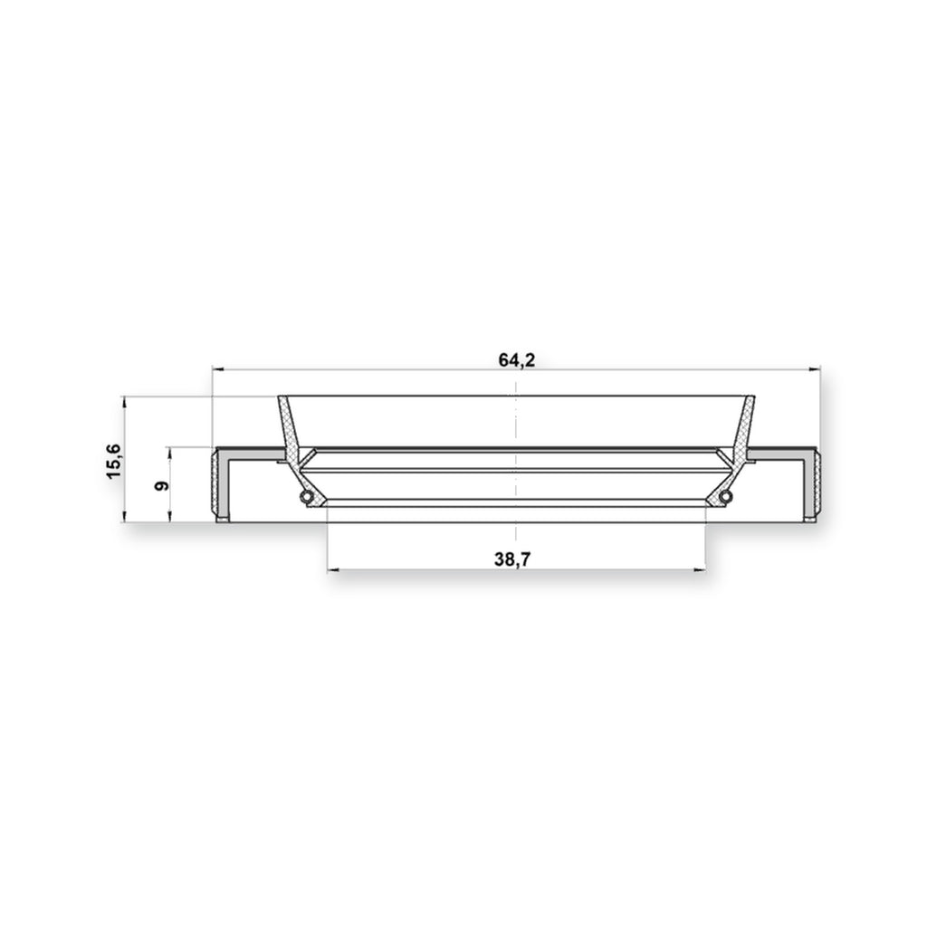 Toyota Alphard G/V Drive Shaft Oil Seal 40X64X9X15.6 & More