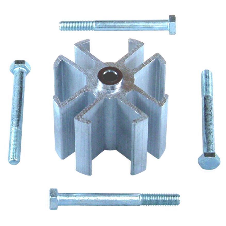 TFI Racing Universal Fan Spacer 2" Thick 5/8" Pilot With Bolts, Washers