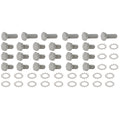 TFI Racing Oil Pan Bolt Kit Ford Cleveland/Windsor Chrome Hex Head with Washers