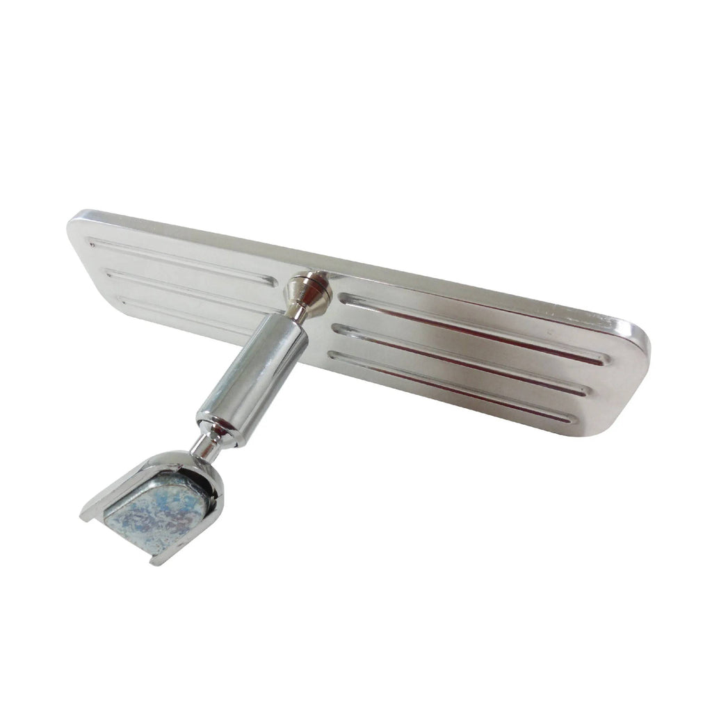 TFI Racing Ball Milled Aluminum Interior Windshield Rear View Mirror - Polished