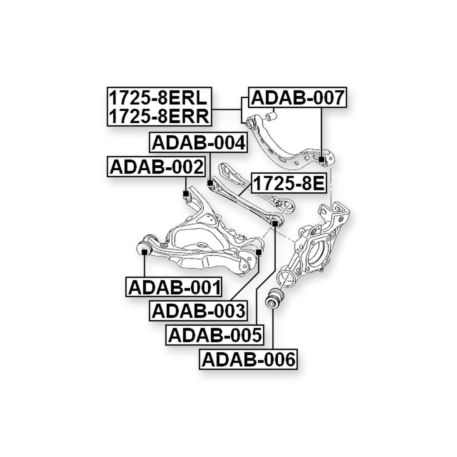 Audi A4/AVANT Front Lower Bushing Kit, Control Arm & More