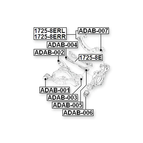 Audi A4/AVANT Rear Upper Bushing, Transverse Arm