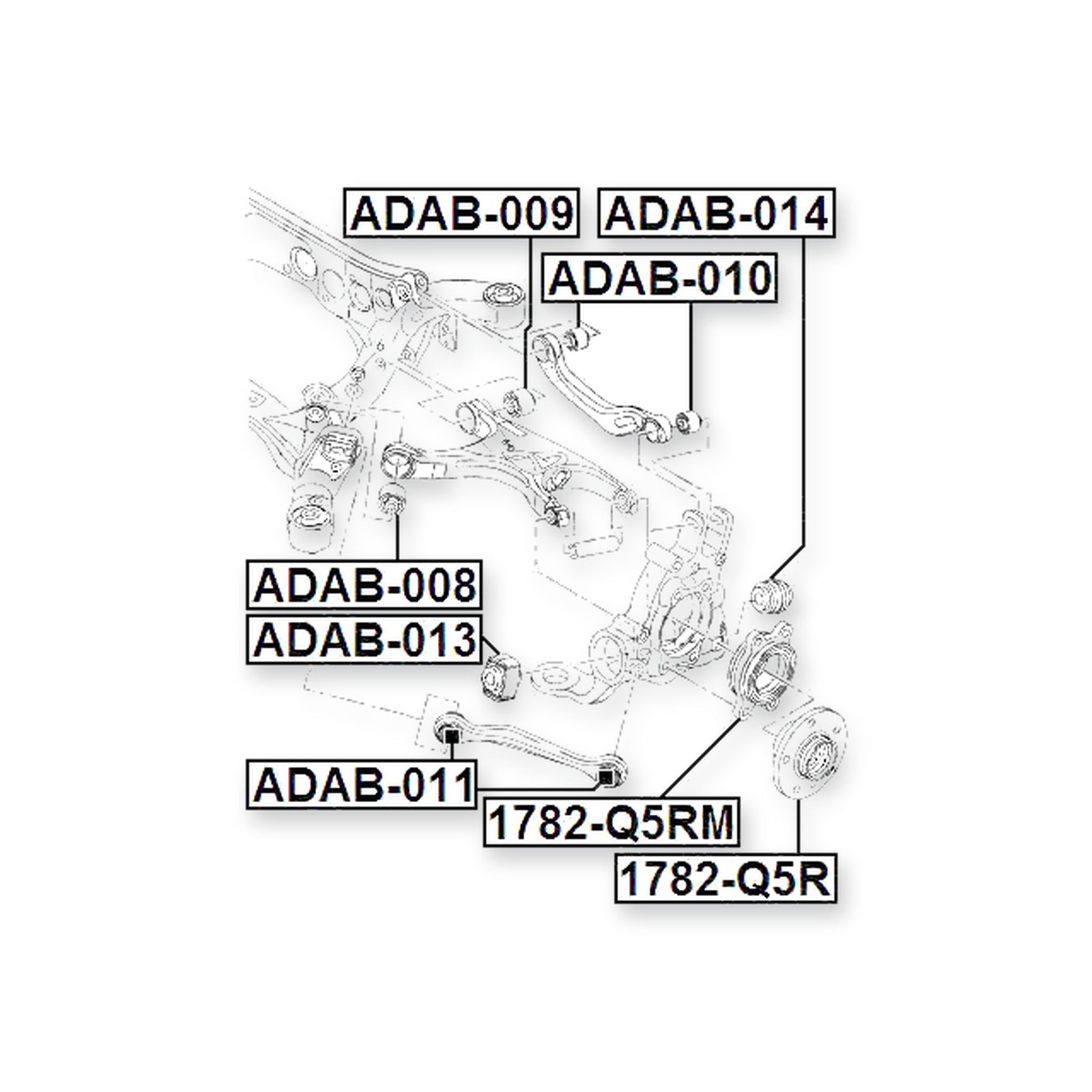 Audi A4 Allroad Qu. Rear Bushing, Transverse Arm