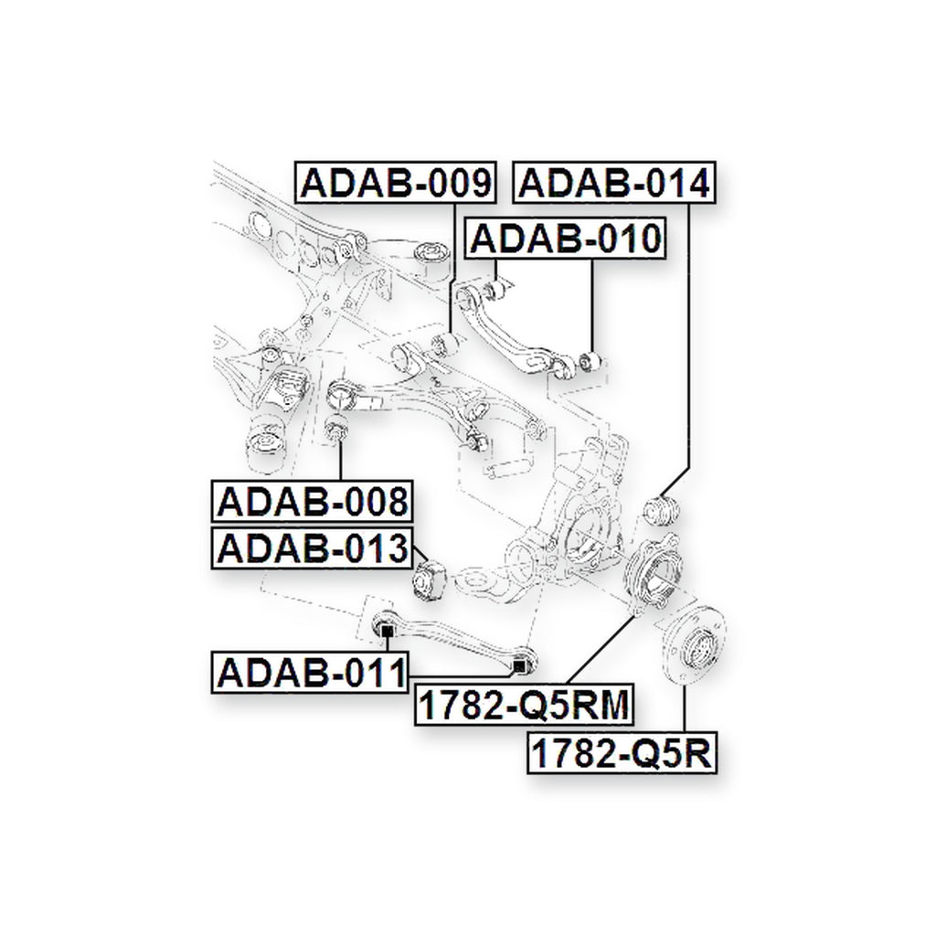Audi A4 Allroad Qu. Rear Bushing, Transverse Arm
