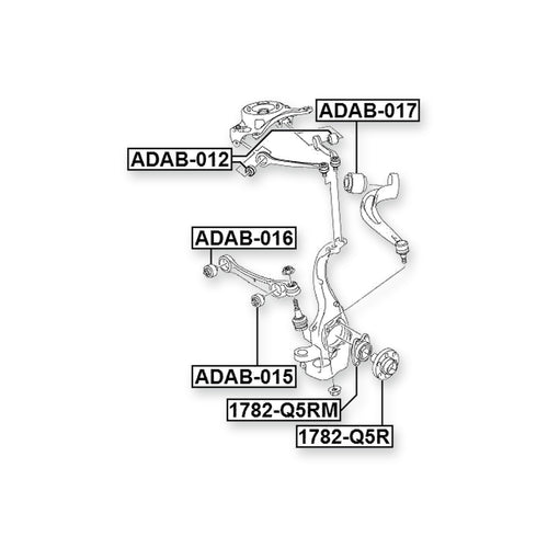 Audi A4 Allroad Qu. Front Lower Bushing, Control Arm