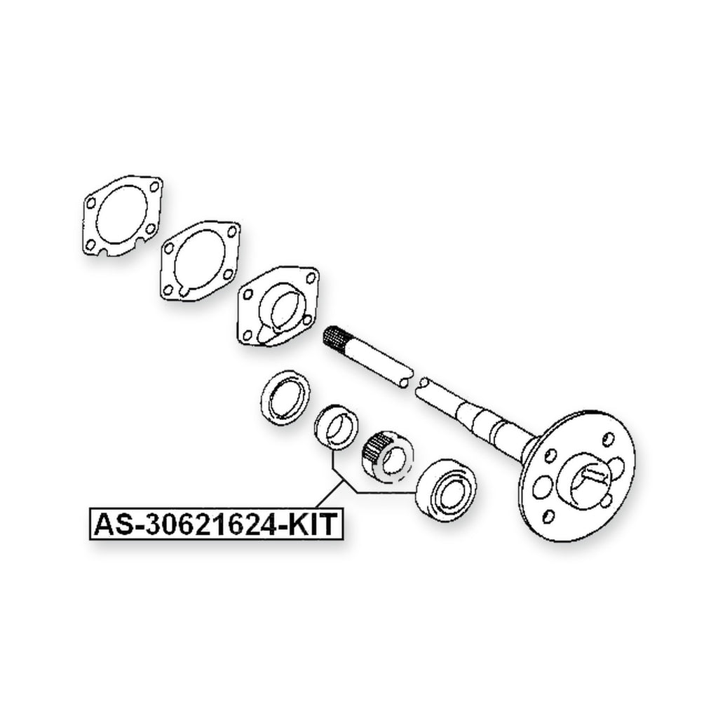 Toyota 1000 Rear Axle Shaft Bearing Kit 30X62X16X24