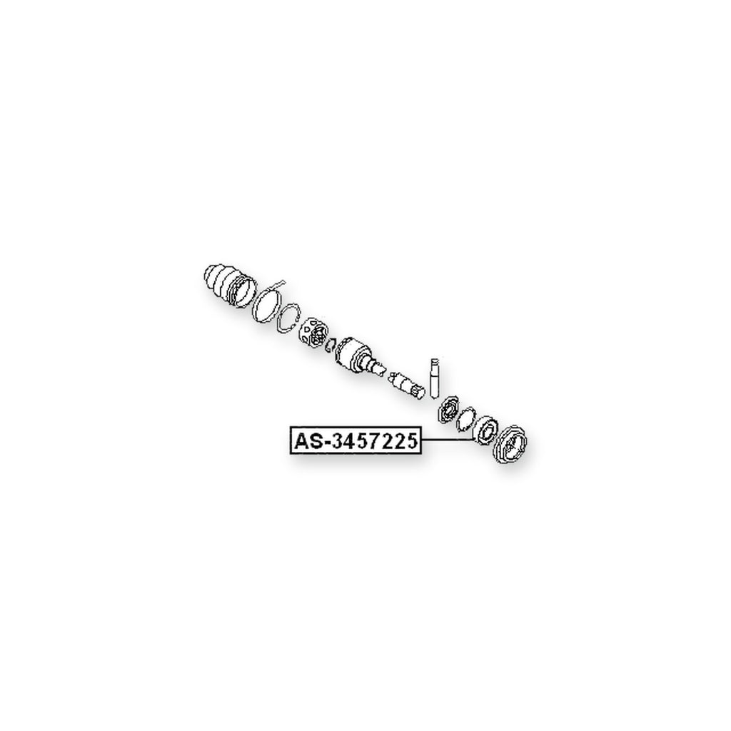Infiniti G20 P10 Axle Shaft Bearing 34.5X72X25